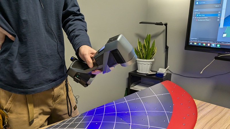 Сканирование лопасти